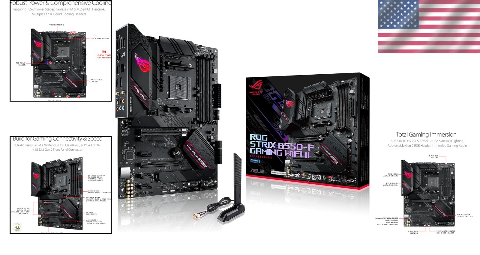 ROG Strix B550-F Gaming WiFi II AM4 Motherboard