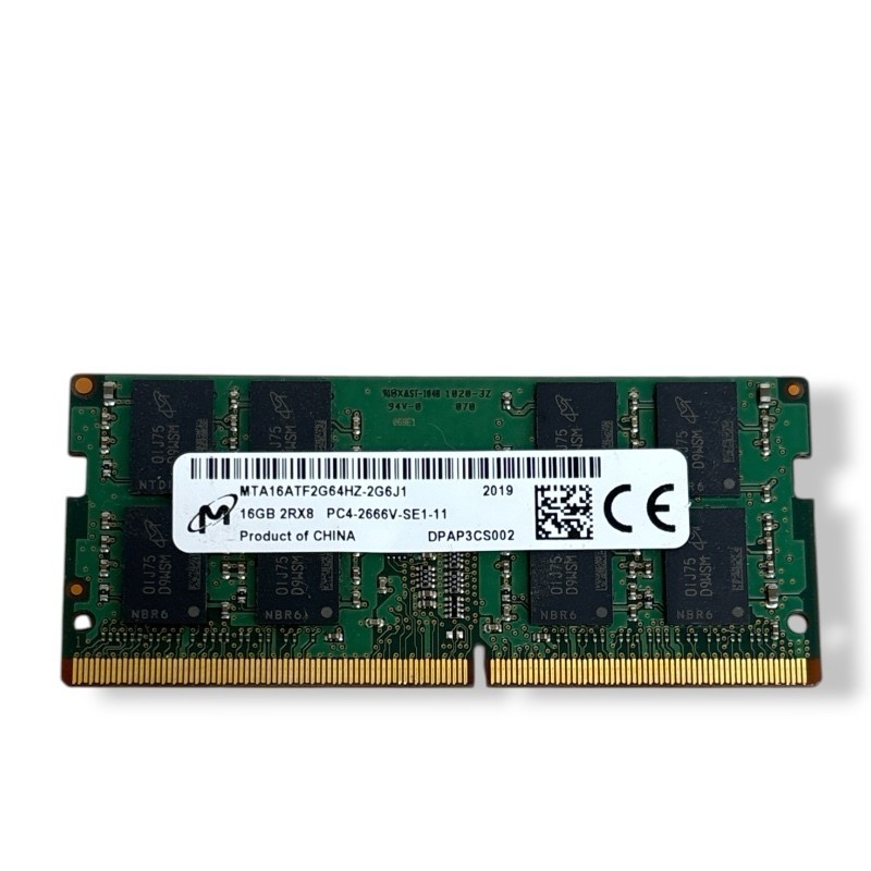 Micron 16GB DDR4 2666MHz PC4-21300 SODIMM Laptop Memory RAM MTA16ATF2G64HZ-2G6J1