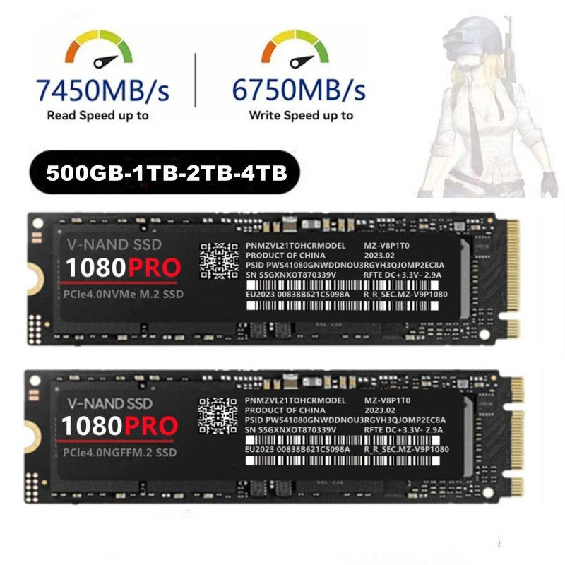 solid-state drive high-speed storage device M2 2280 PCIe 4.0 1080P RO 4TB NVME