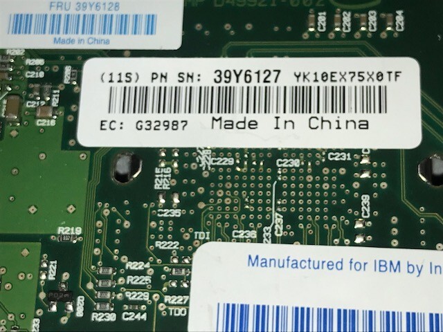 IBM 39Y6127 PRO 1 Gbps 1 Gigabit Dual Port Server Adapter by Intel FRU 39Y6128