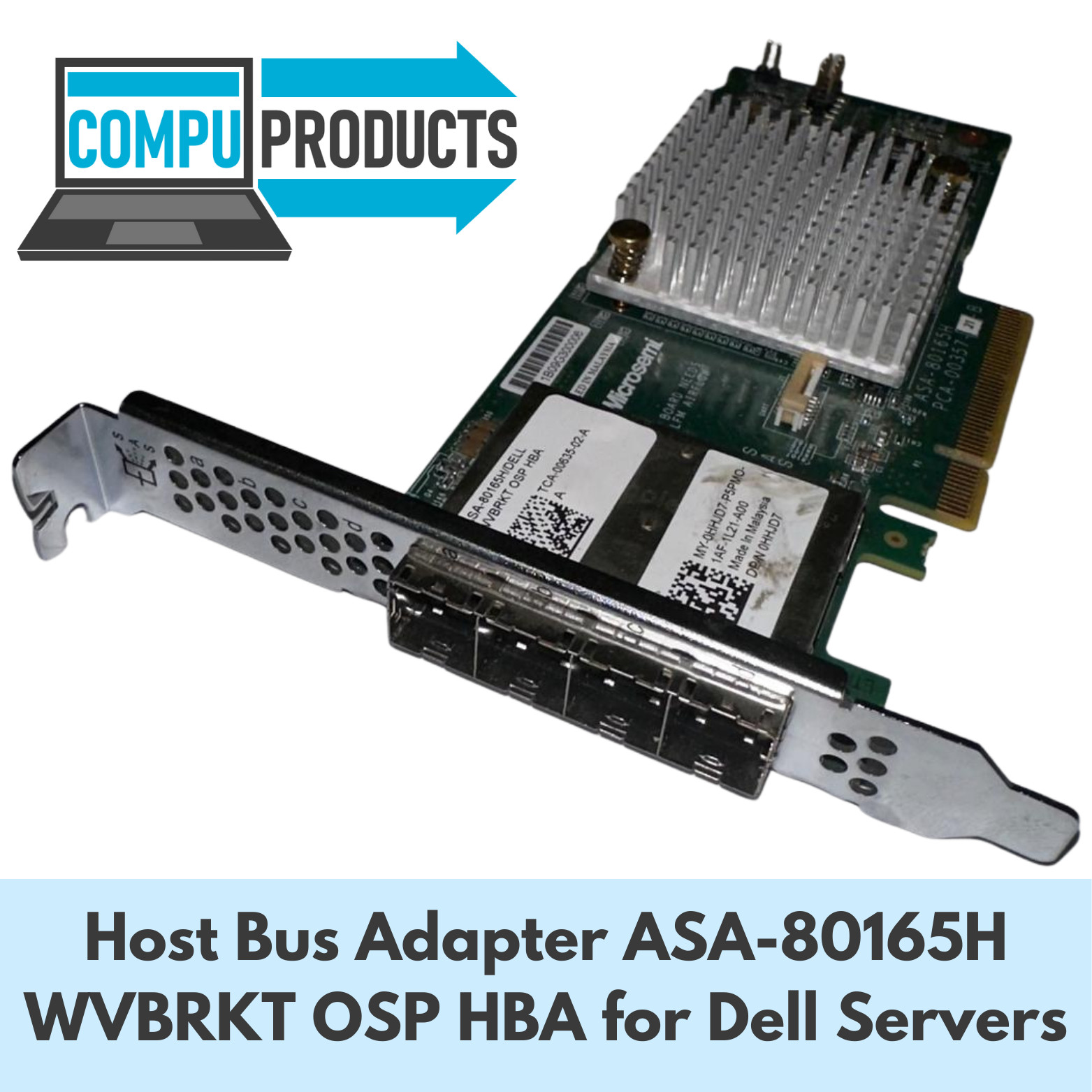 Microsemi Host Bus Adapter ASA-80165H WVBRKT OSP HBA for Dell Servers