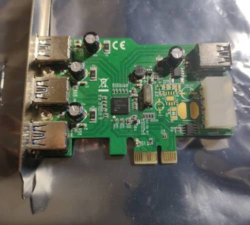 Syba SD-PEX20137 USB 3.0 3+1 Port PCI-e 2.0 x1 Card, Internal Molex Power