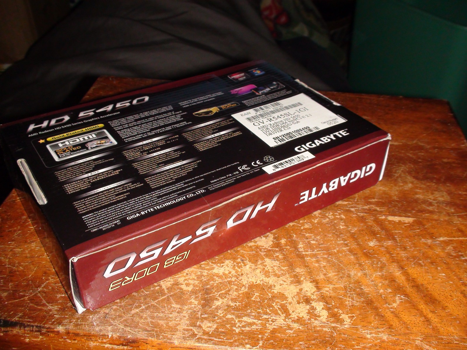 New/Sealed Gigabyte GV-R545SL-1GI ATI Radeon HD 5450 1GB LP PCI-E Video card
