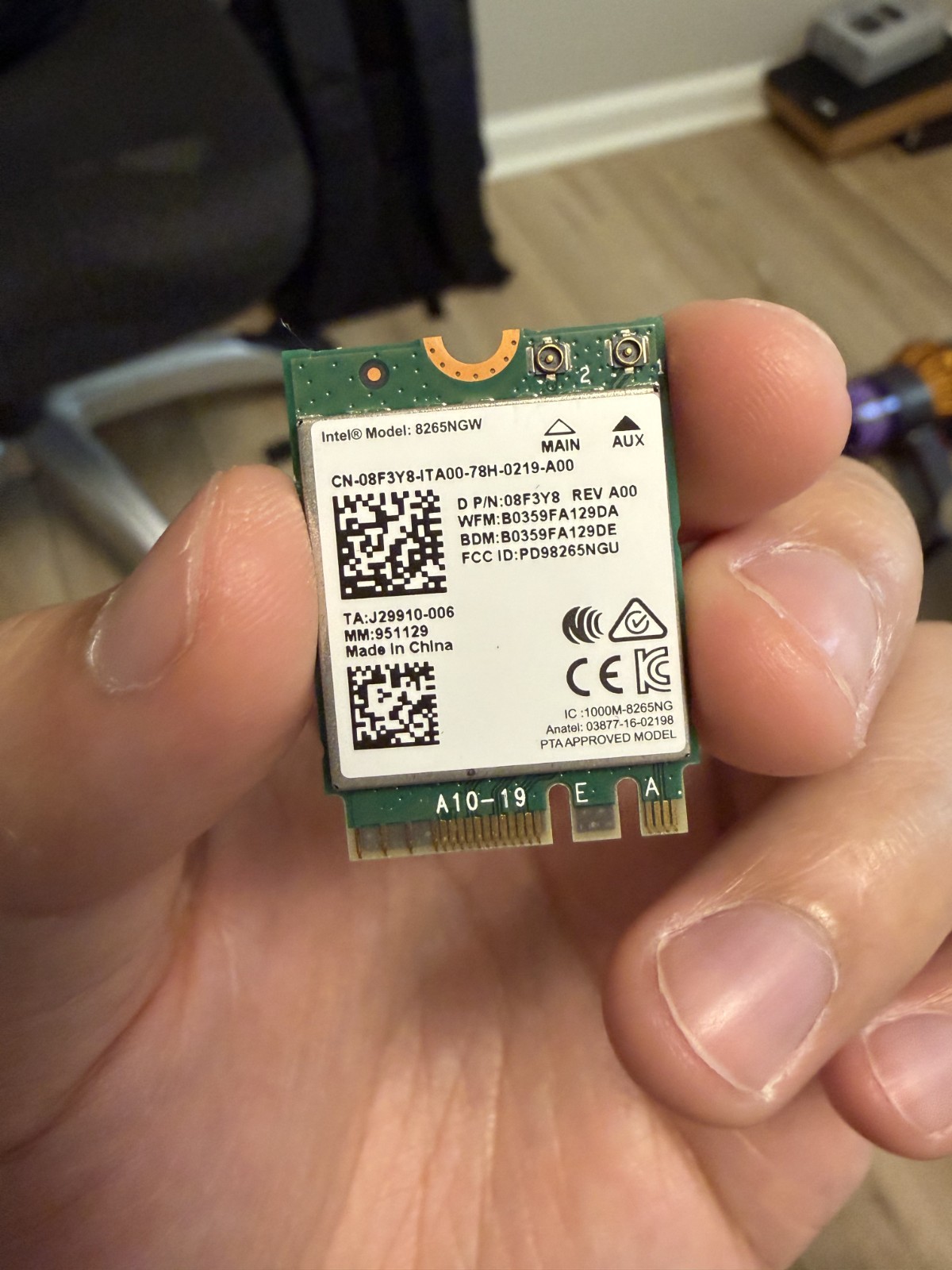 Intel Dual Band Wireless-AC 8265 (8265NGW)
