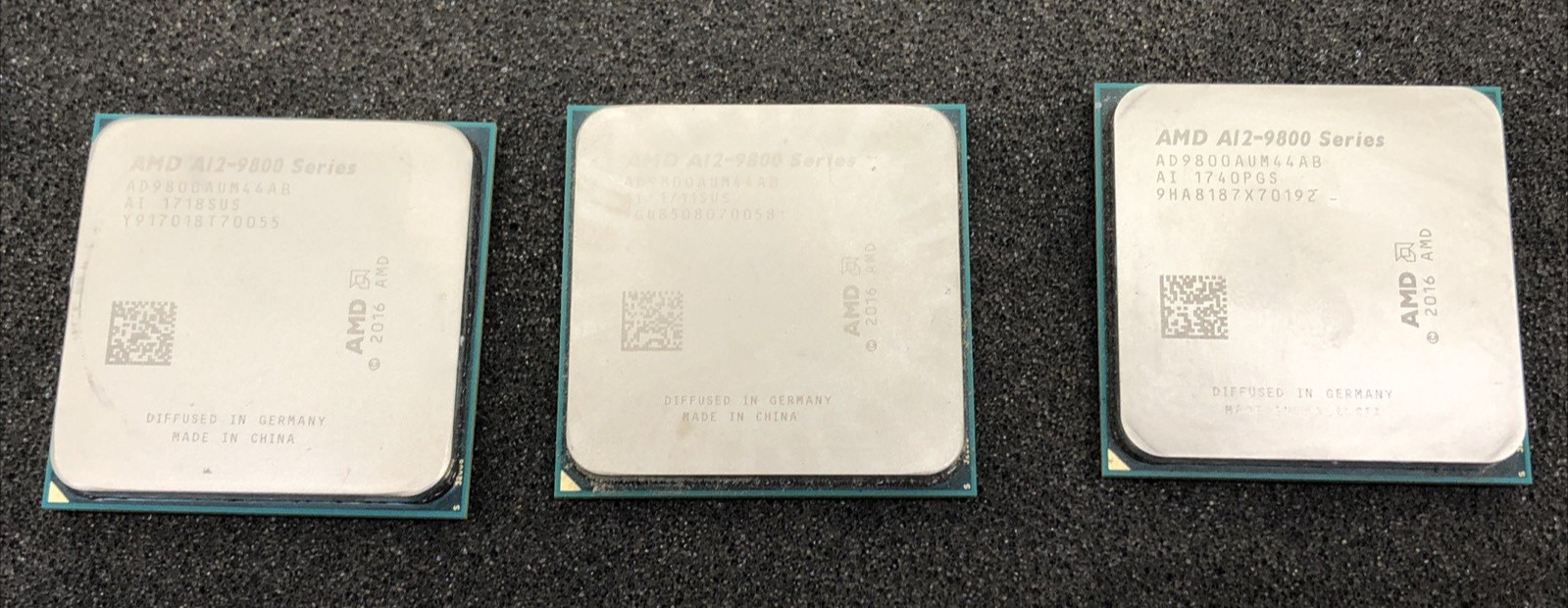 Lot of 3 – AMD A12-9800 AD9800AUM44AB 3.8GHz AMD Socket AM4 CPU Processor