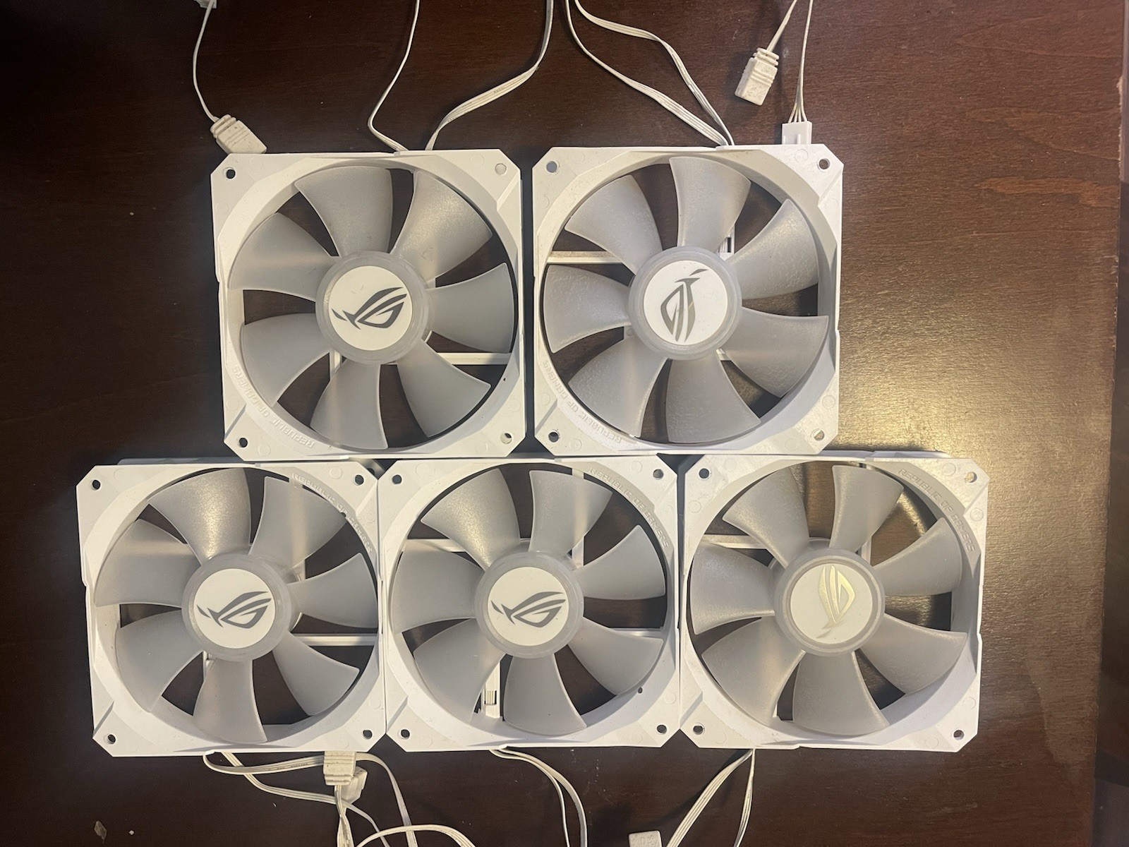 ASUS ROG Strix LC 120mm ARGB fans Lot Of 5 (used)