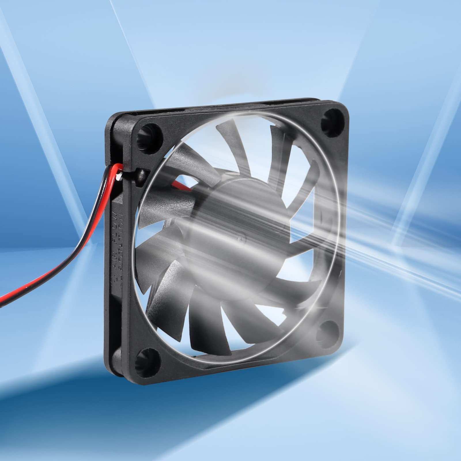 UMLIFE 4-Pack 60mm x 60mm x 10mm 6010 12V Brushless DC Cooling Fan 2pin for DIY