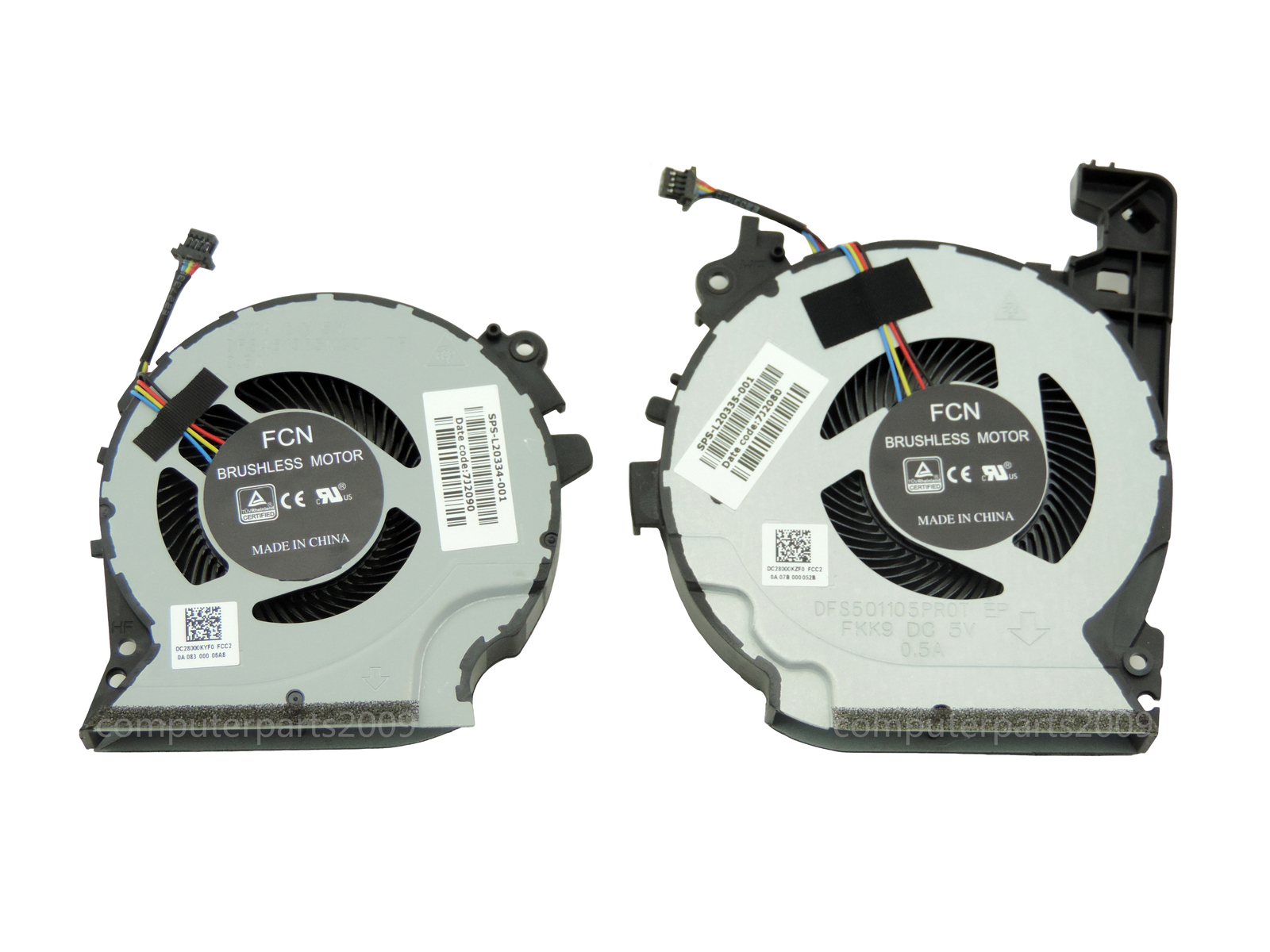 Genuine GPU&CPU Cooling Fan For HP Pavilion 15-CX0058WM 15-CX0056WM TPN-C133