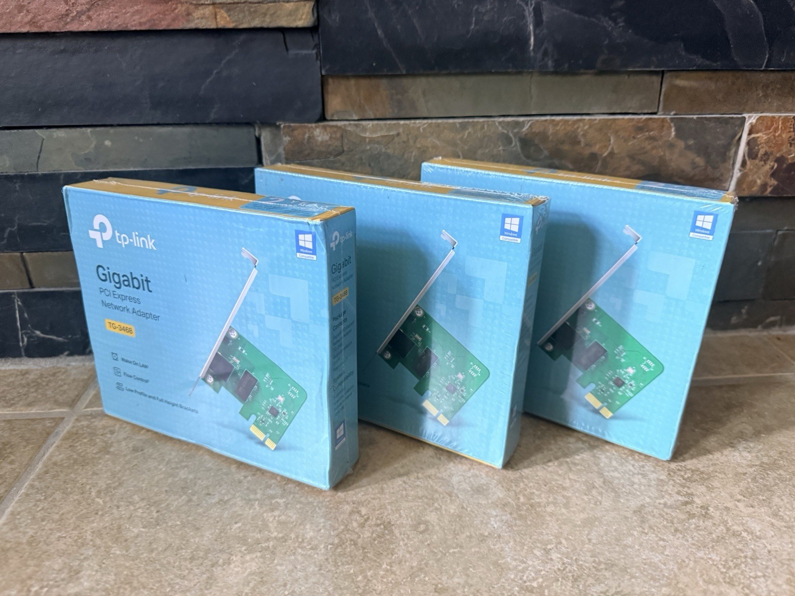 TP-Link 10/100/1000Mbps 3-Pack Gigabit Ethernet PCI Network Card TG-3468 New
