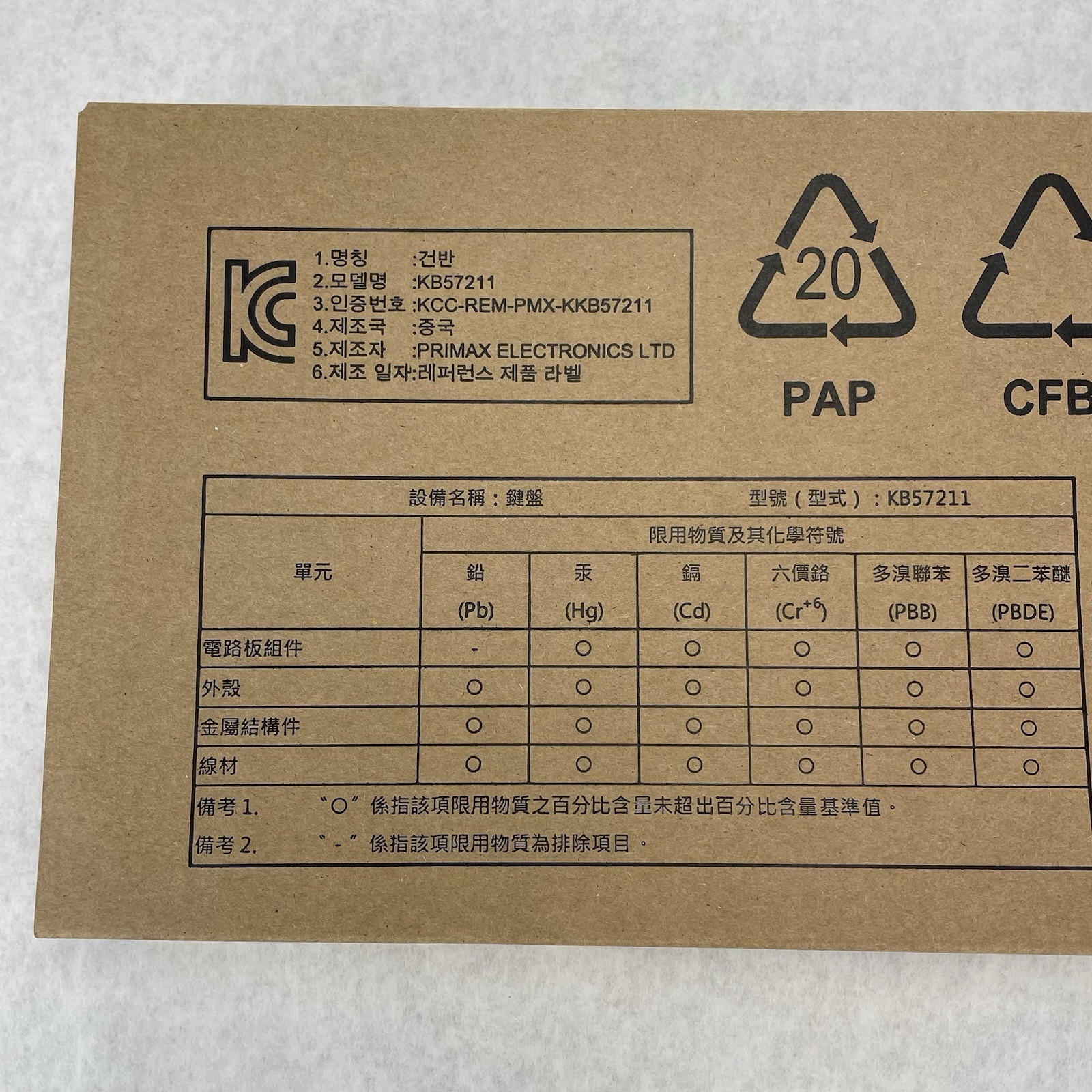 HP KB57211 Desktop USB Black 724720-001 672647-003 In Box Lot of 10