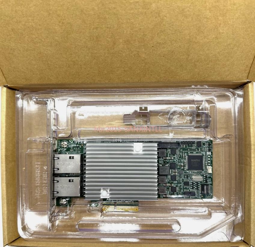 Original Supermicro AOC-STGS-i2T X550-T2 10 Gigabit dual electrical NIC PCIE X4