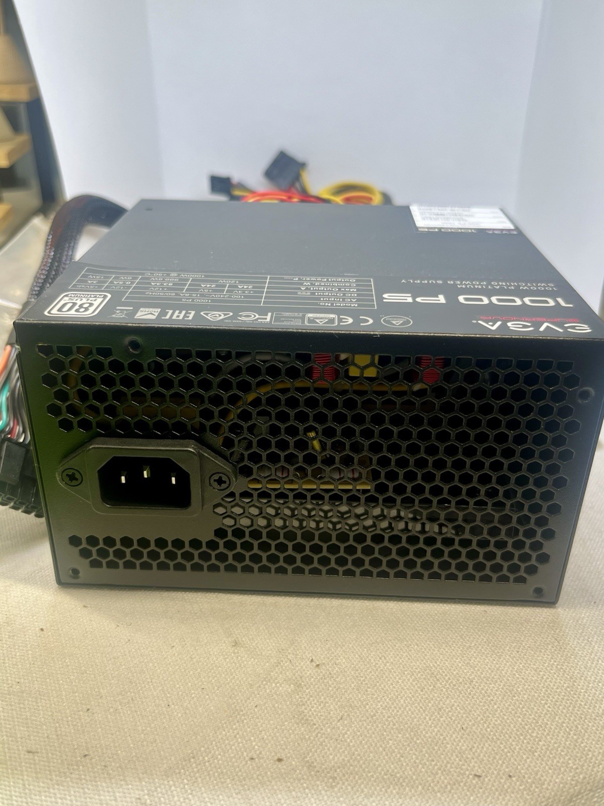 EVGA SuperNOVA 1000 P5 1000W 80+ Platinum PSU 220-P5-1000 Untested