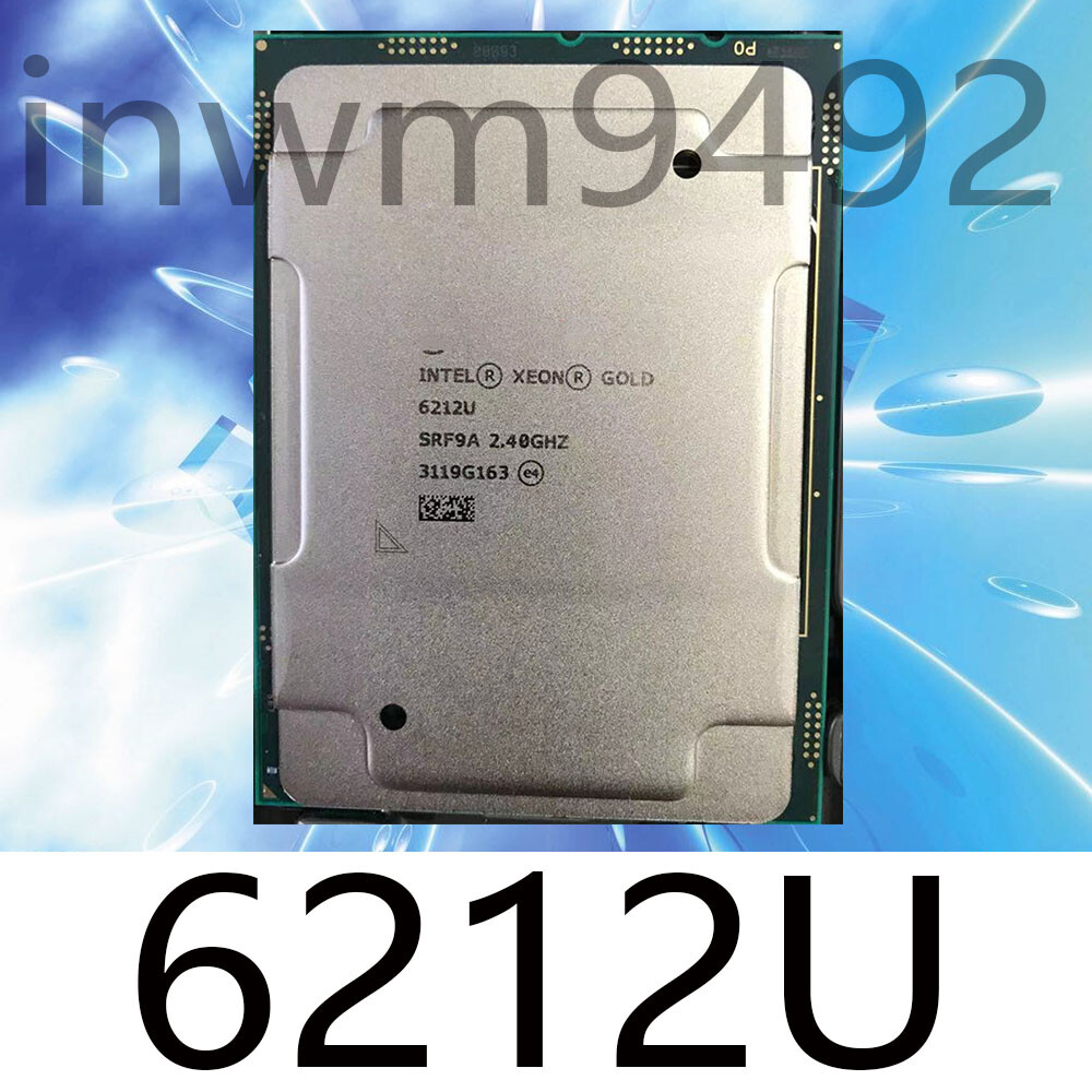 Intel Xeon Gold 6212u 2.40ghz 24-core 35.75mb 165w lga-3647 CPU processor