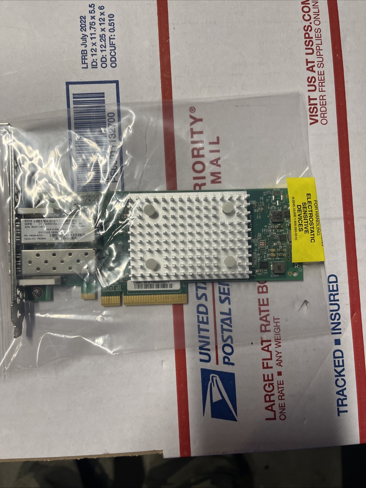 HPE QLE2692-HP P9D94A SN1100Q 16Gb 2P Dual Port FC HBA 853011-001