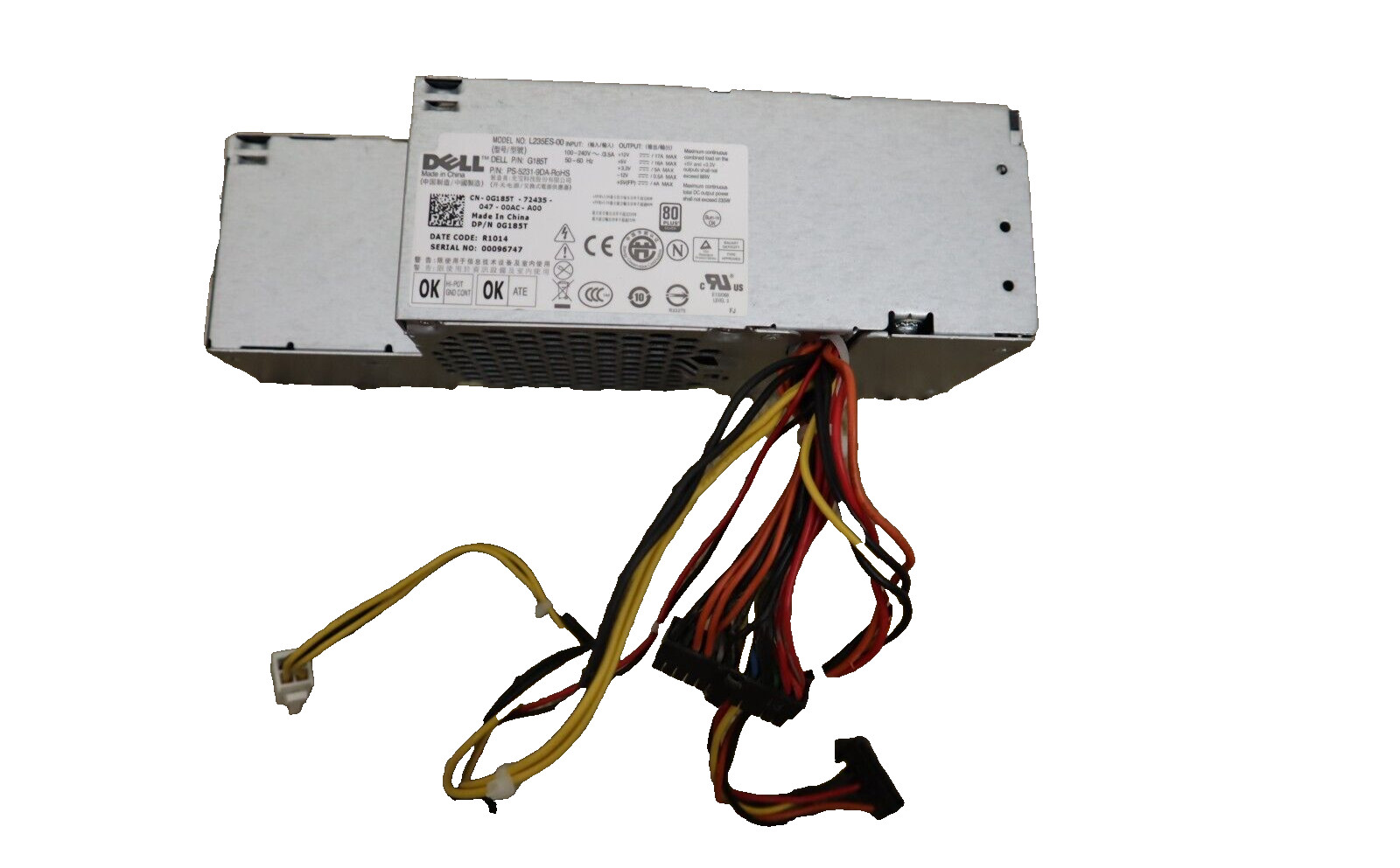 DELL OptiPlex 760 780 960 980 235W Power Supply L235ES-00 PS-5231-9DA-RoHS