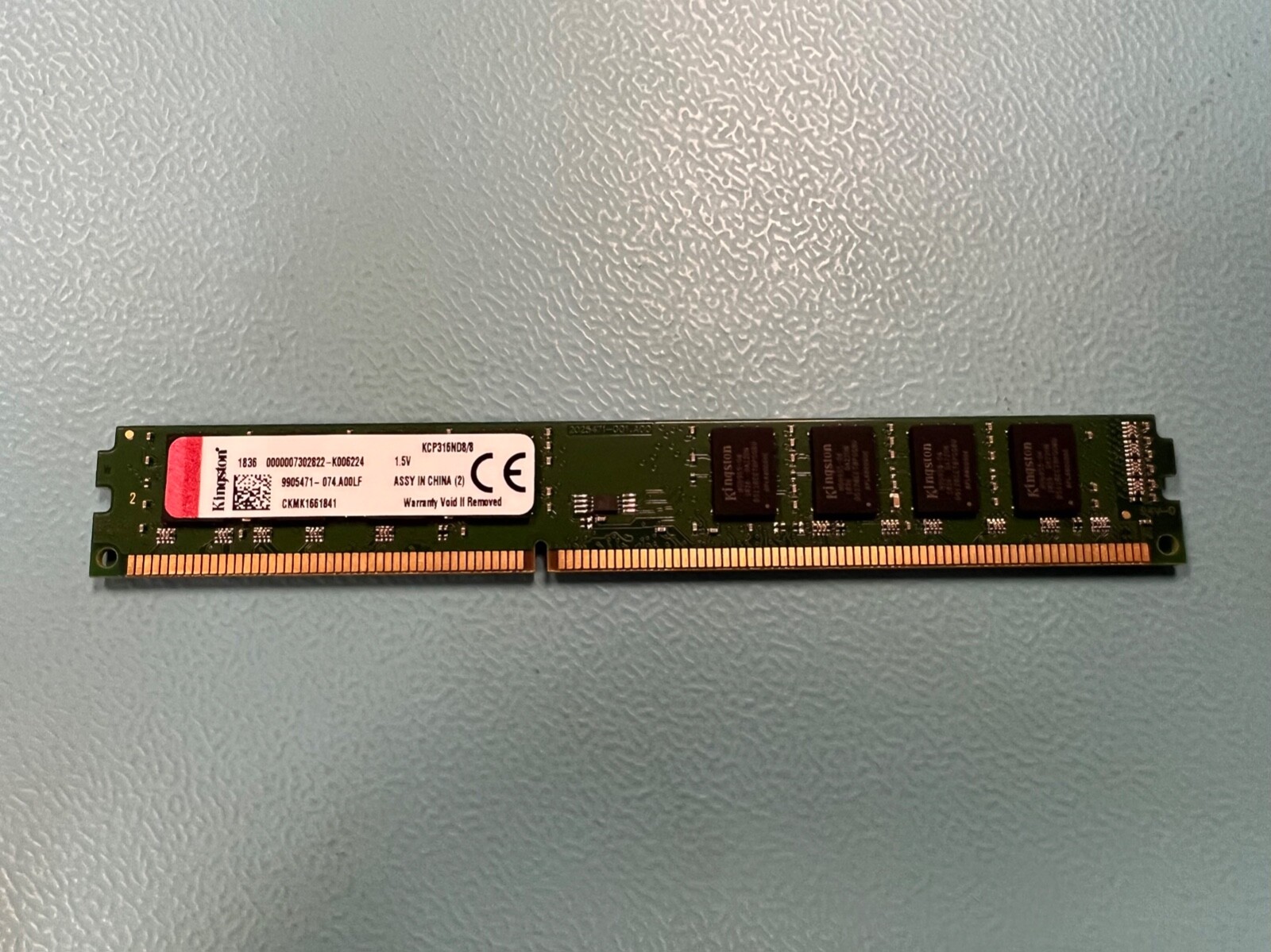 LOT OF 2 Kingston KCP316ND8/8 8GB DDR3 1600Mhz Desktop Memory RAM