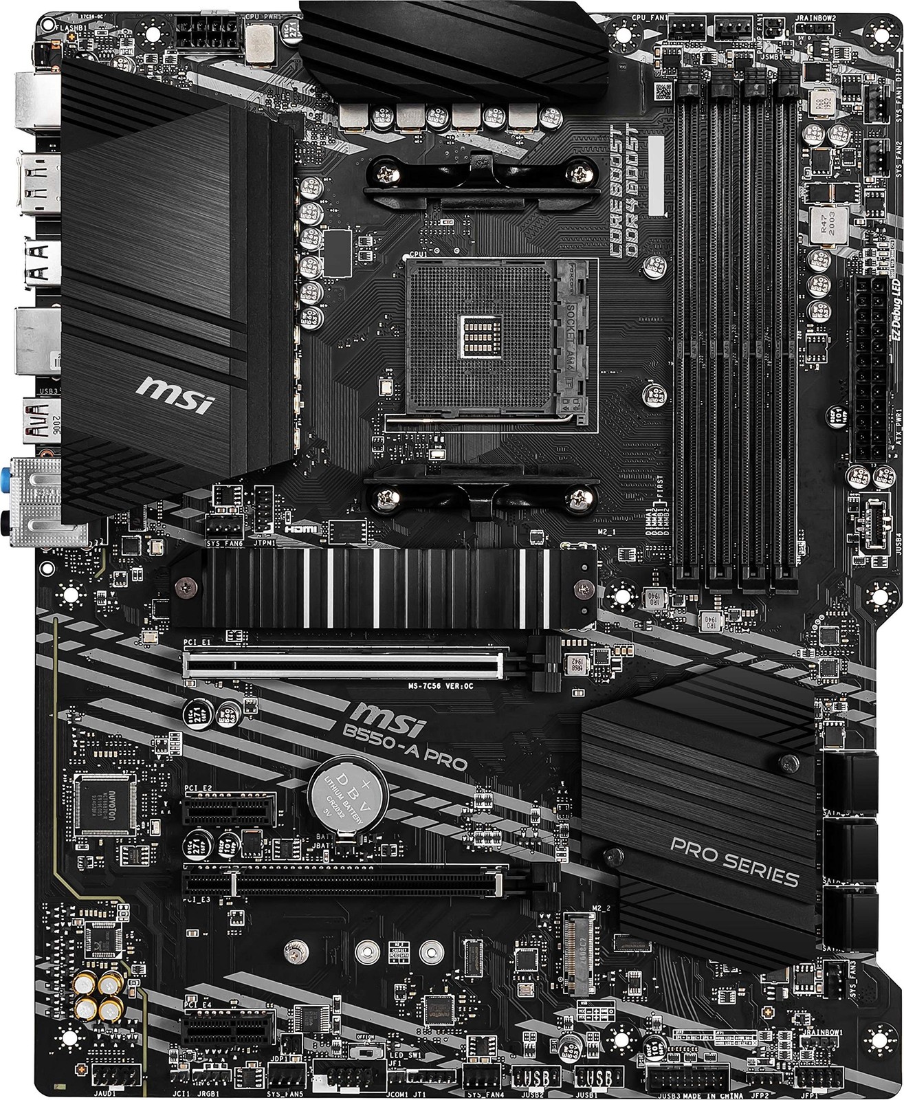 MSI B550-A PRO ProSeries Motherboard (AMD Ryzen 5000, AM4, DDR4, PCIe 4.0, SA…