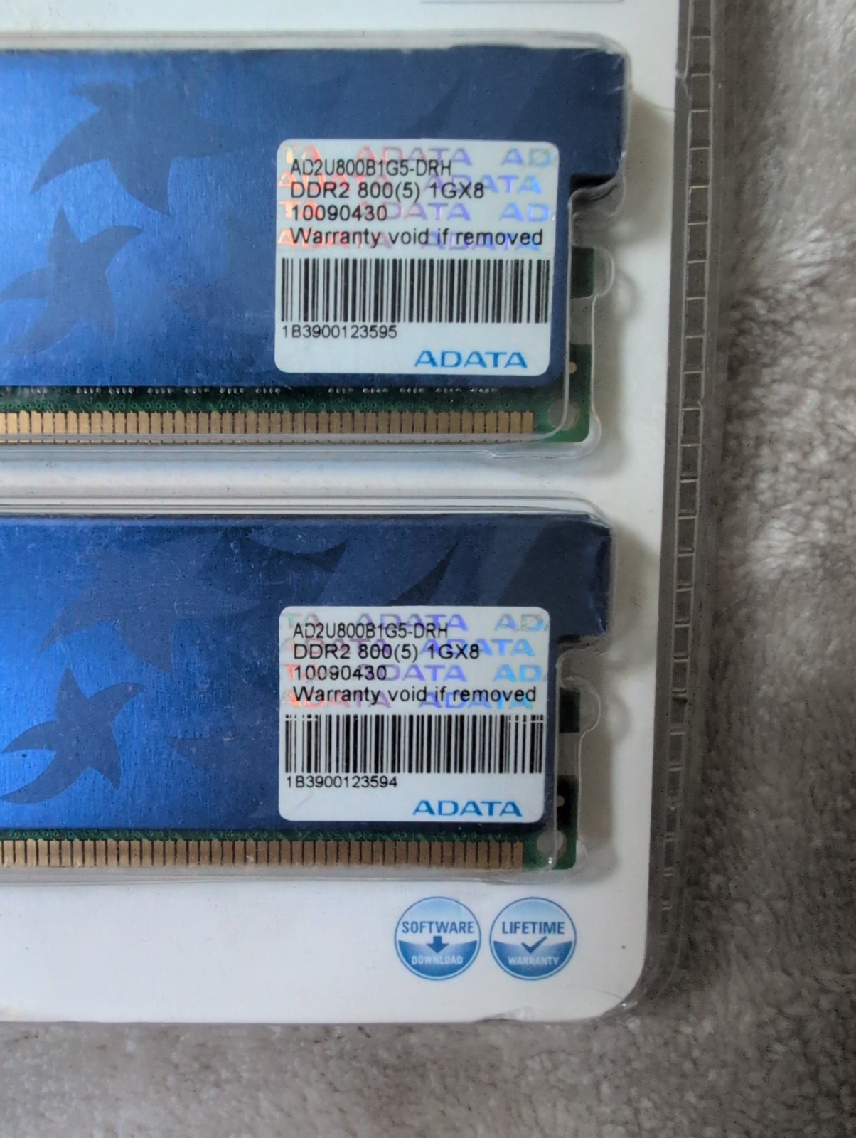 ADATA Premier DDR2 800 2GB Kit 2x1GB RAM Sealed