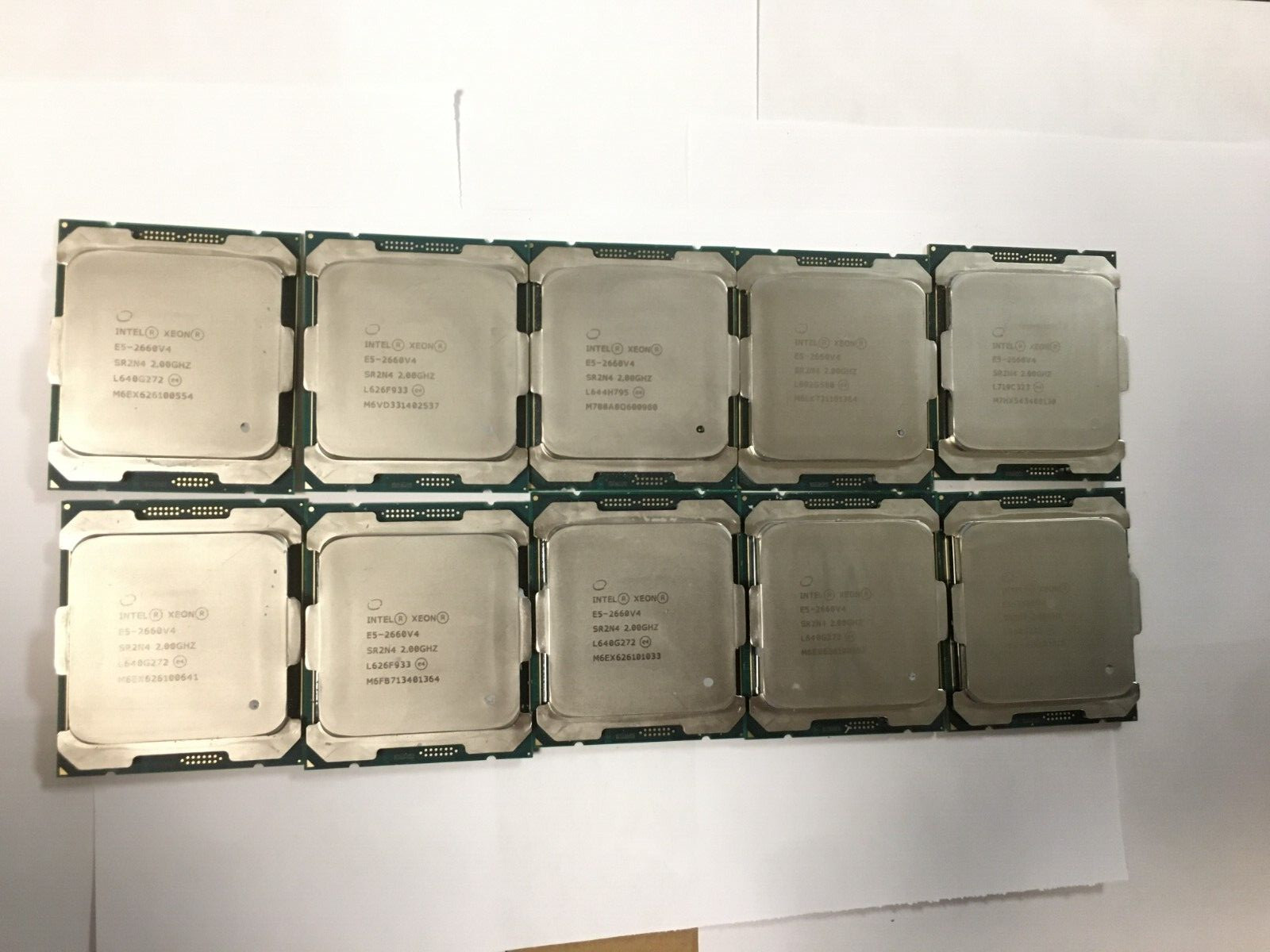 Lot of 10 – Intel Xeon E5 – 2660V4 / SR2N4 2.00GHz 35MB 14-Core CPU LGA 2011