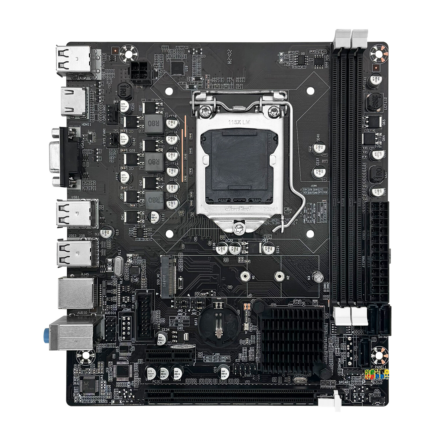 JUXIESHI H61C ITX Motherboard LGA 1155 DDR3, M.2 for Intel 2nd/3rd Gen CPUs