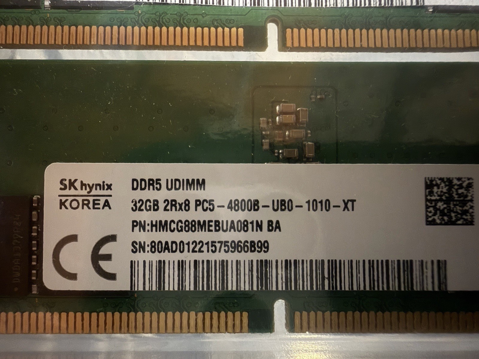 NEW OEM Samsung / Hynix 64GB DDR5 (2x32GB) PC5 34800 4800 UDIMM Desktop Memory