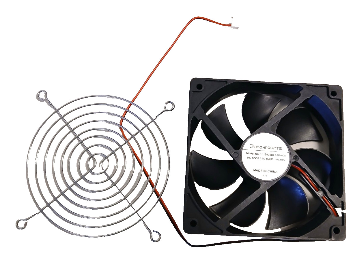 Pano-Mounts 120mm Case/PSU Cooling Fan DC 12V 0.25A 1600RPM w/ Grill