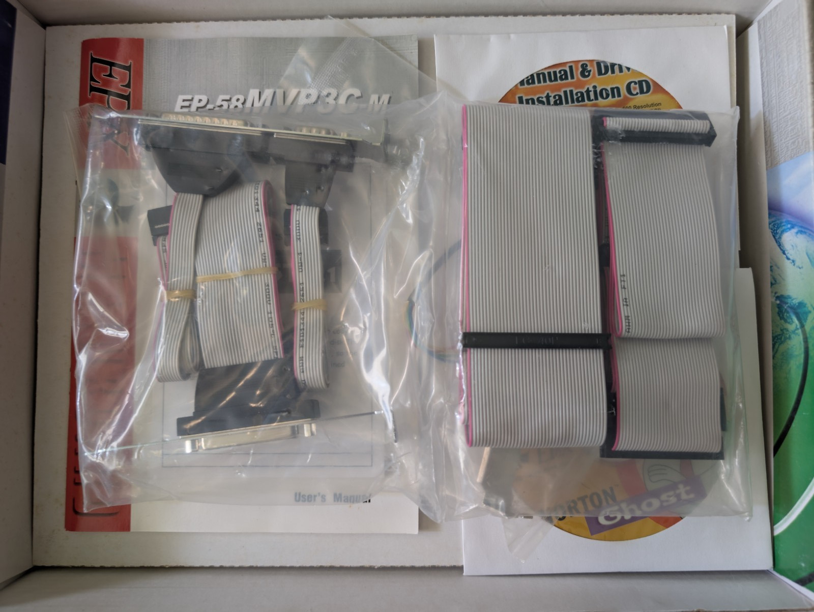 EPoX EP‑58MVP3C‑M 100Mhz Super Socket 7 Boxed MB, Manual, CDs, No CPU, Untested