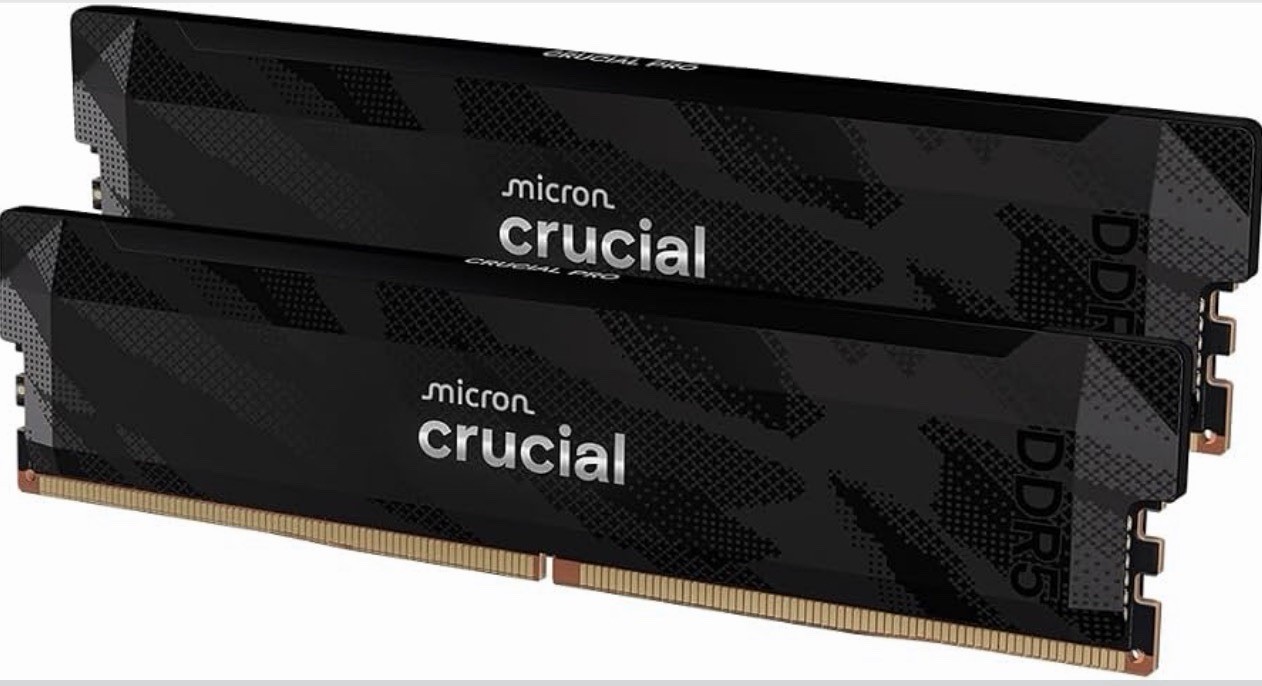 New Crucial Pro 32GB (2 X16GB) DDR5-6400 CL32 Gaming Memory – CP2K16G64C32U5B