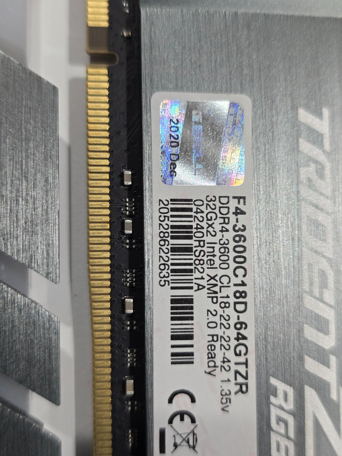 ✔✔ G.SKILL TridentZ RGB 64GB (2 x 32GB) 3600 MHz DDR4 (INTEL XMP + AMD)