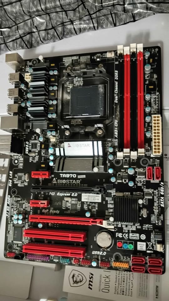 AMD FX-8350 4.0 GHz 8-Core Socket AM3+ CPU and TA970 Biostar Motherboard Combo