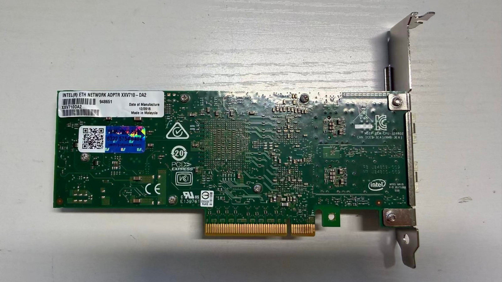 Intel XXV710-DA2 PCI Express 3.0 x8 Dual-Port Ethernet Network Adapter