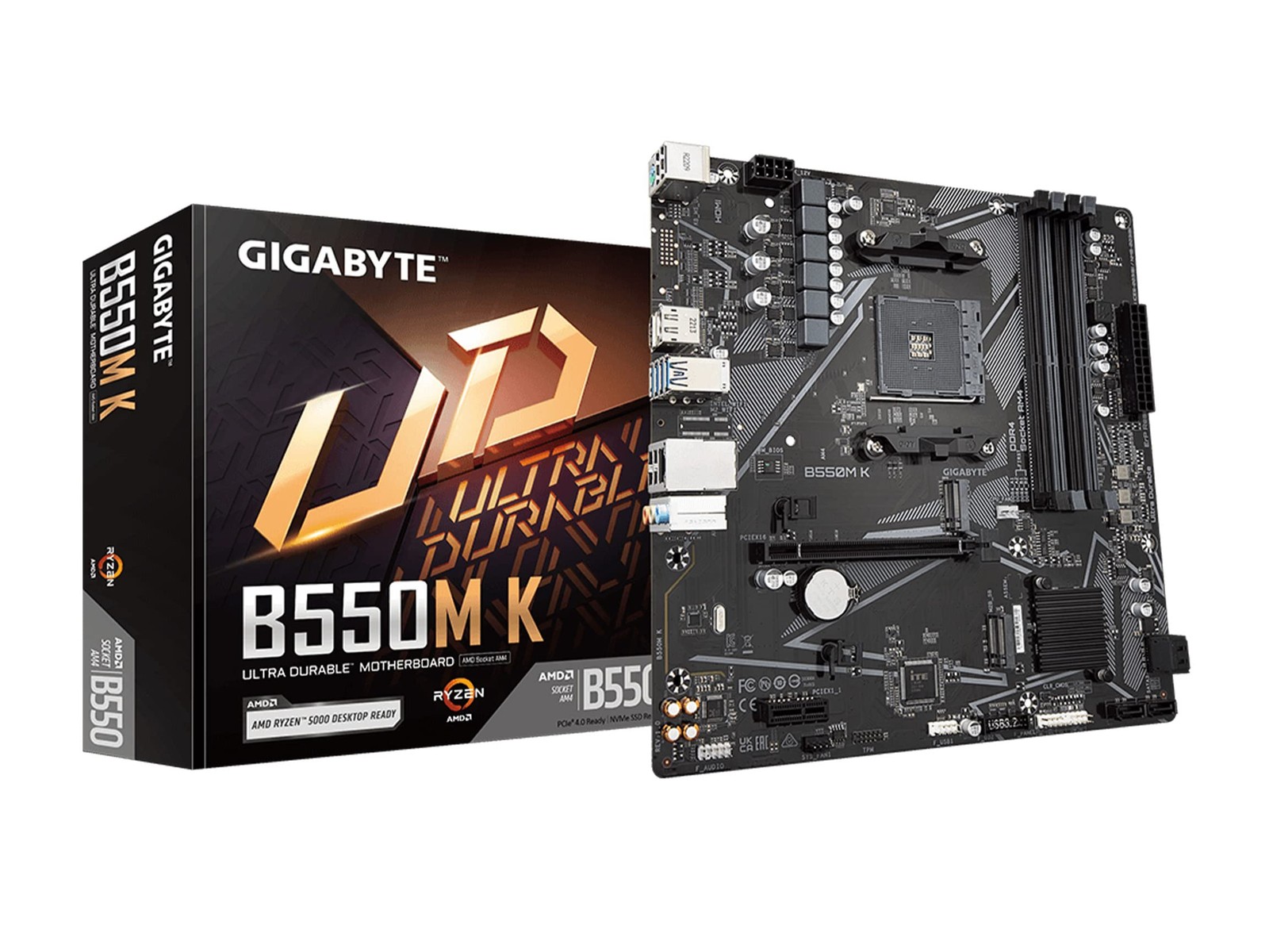 GIGABYTE B550M K MicroATX Motherboard [AMD B550 Chipset] MB6135