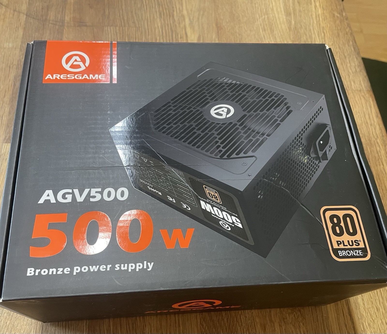 ARESGAME AGV 500W ATX Power Supply 80 PLUS Bronze