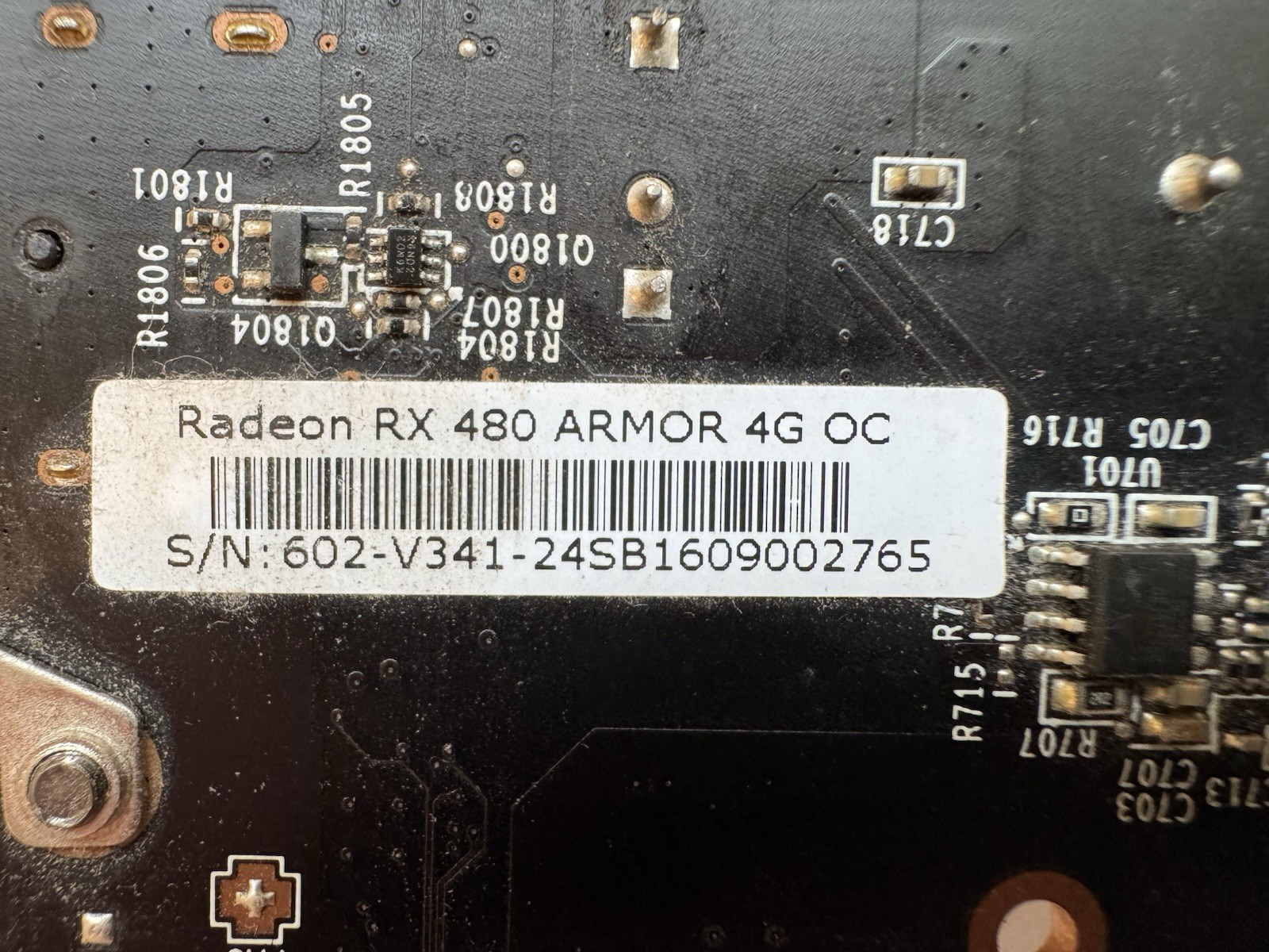MSI Radeon RX 480 ARMOR 4G OC 4GB Fan with Heatsink Graphics Card