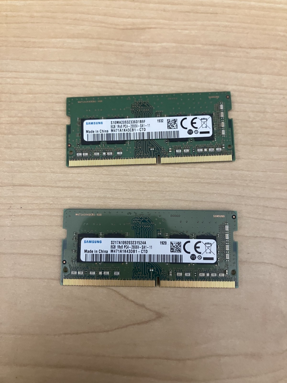 Samsung RAM 16 GB 2x 8gb 1rx8 pc4-2666v-sa1-11
