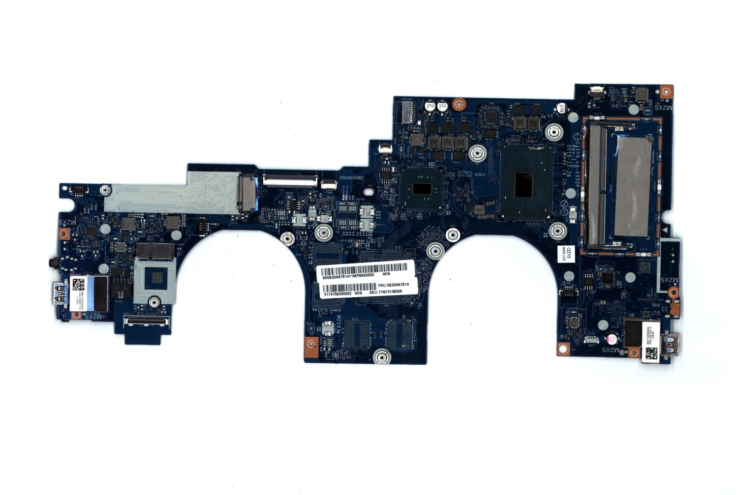 Original 5B20N67814 Lenovo Thinkpad Mainboard Intel I7-7700 8GB Win Win Yoga 72