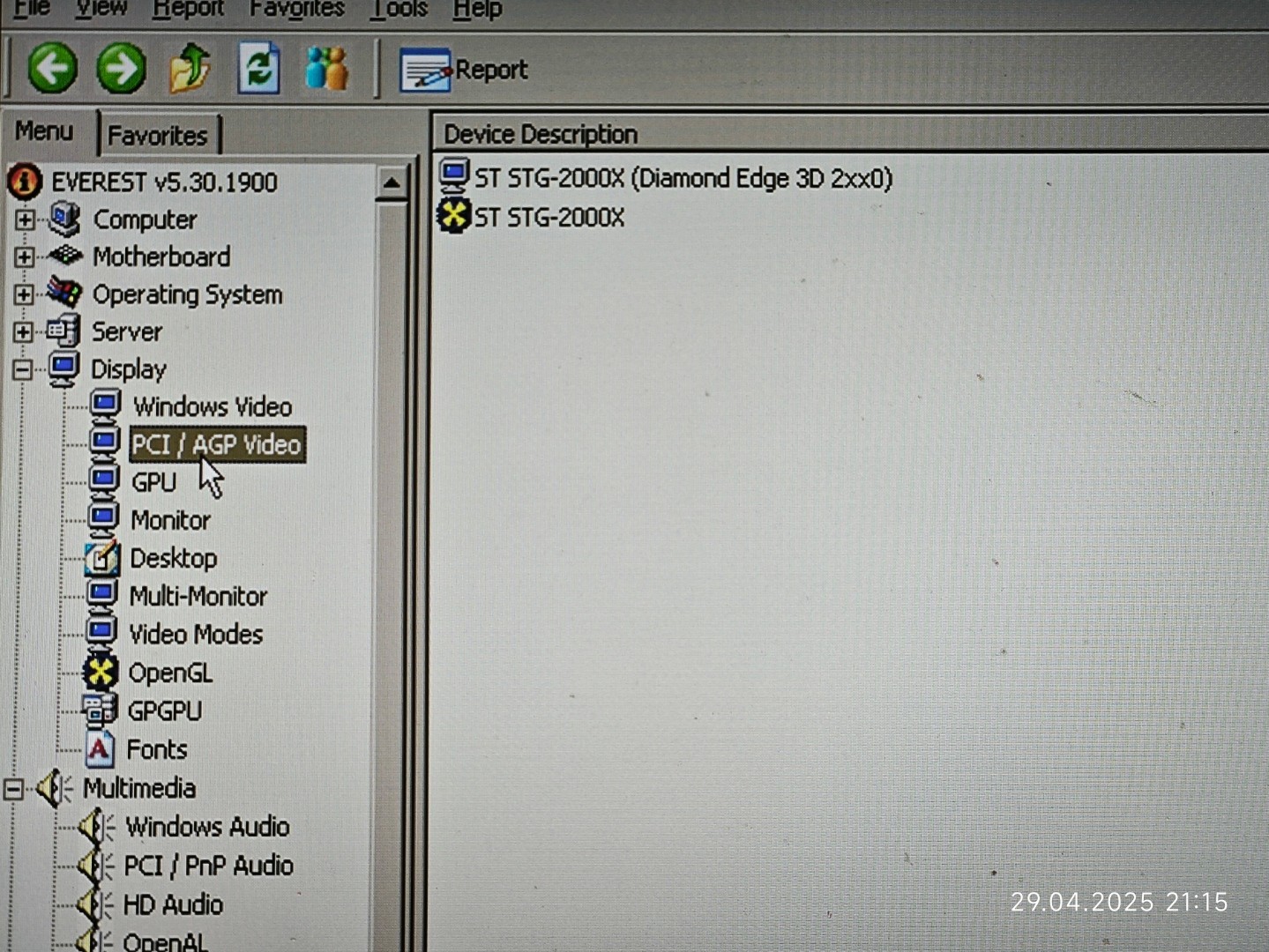 RARE 1995 First PCI NVIDIA Graphics /Sound Card Diamond Edge 3D 2120 (NV1) 2 MB