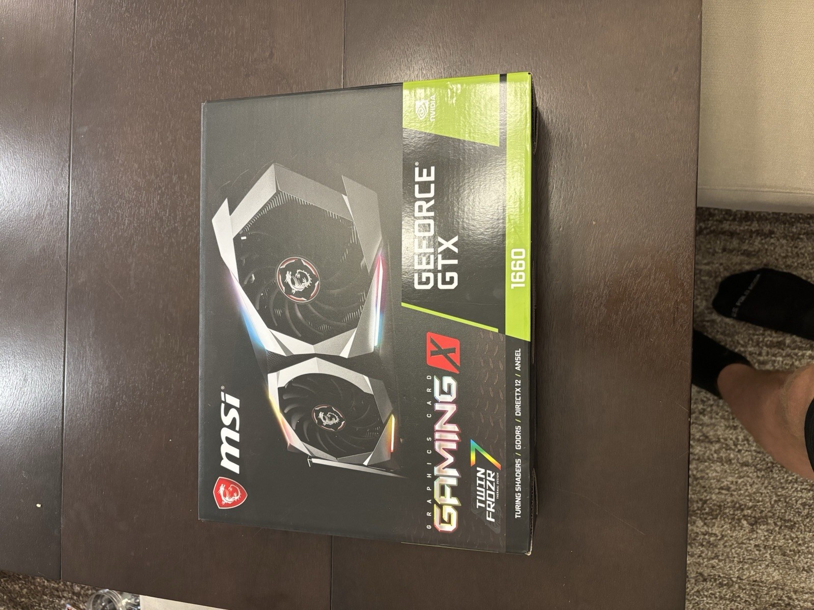 MSI GeForce GTX 1660 GAMING X 6G GDDR5 Twin Frozr 7 V379 Used Box And All Papers