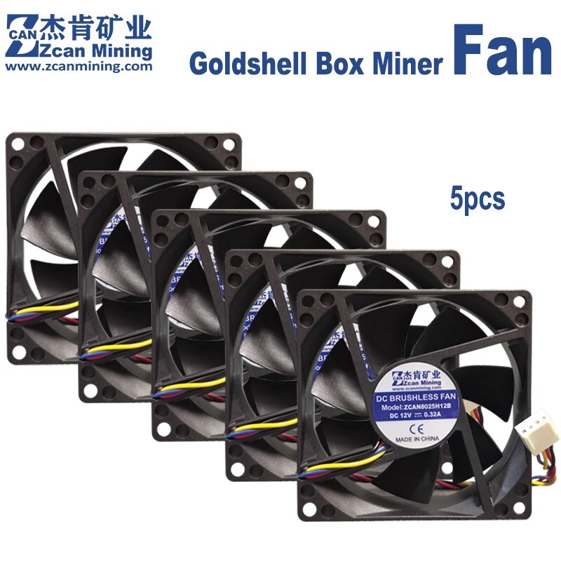 5Pcs Set Goldshell Box Miner Fan for CK LB KA KD HS ST Box Doge Fan