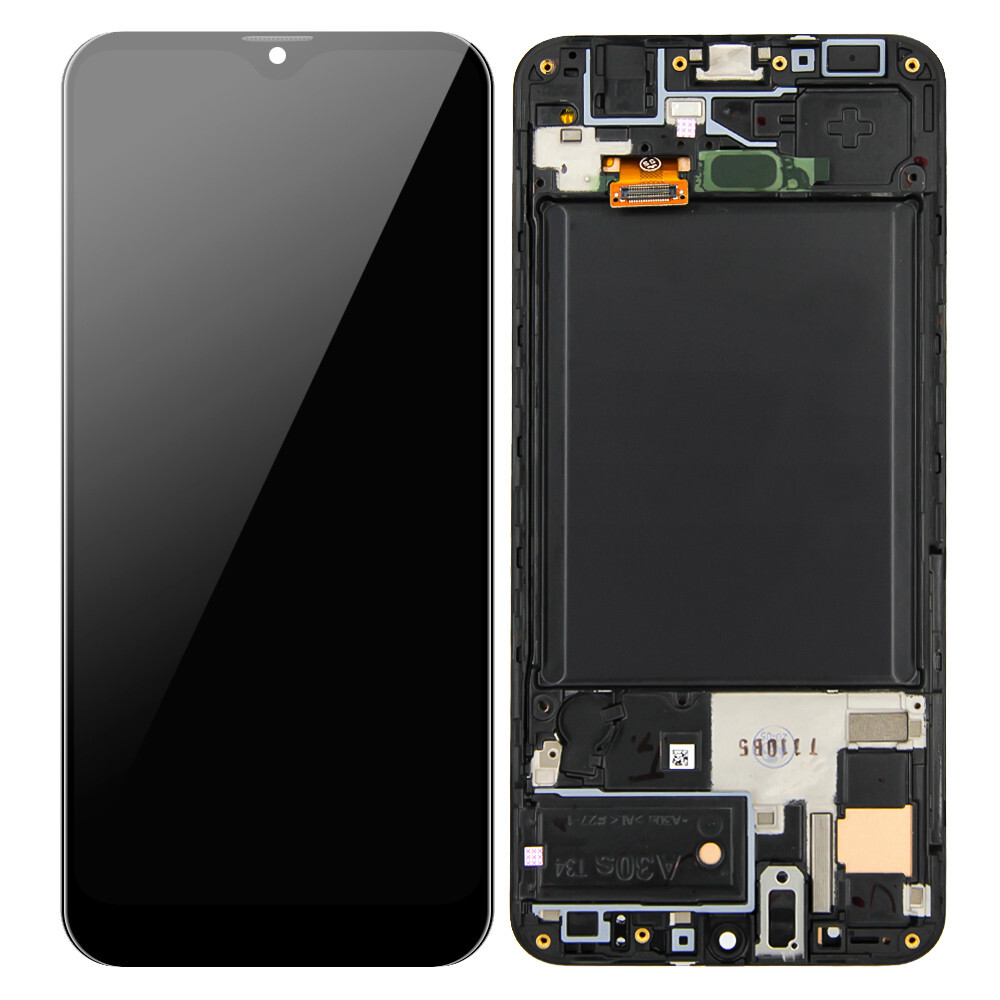 For Samsung A30s A307F SM-A307FN A307GN LCD Display Digitizer Touch Screen Frame