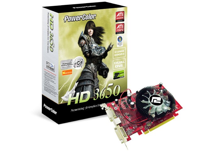 PowerColor Radeon HD 3650 512MB DDR2 AGP 8X DirectX 10.1 DVI NEUF