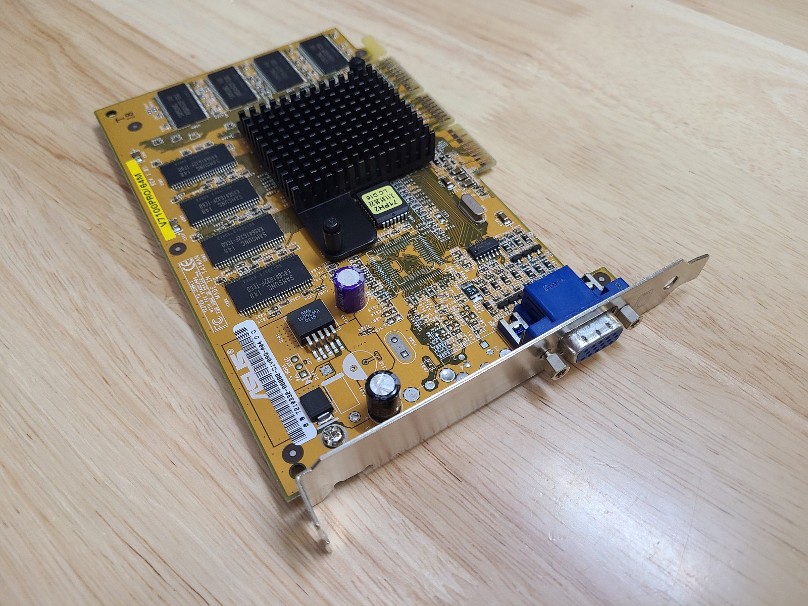 ASUS V7100Pro Geforce2 MX400 64MB 128bit AGP Retro PC VGA Graphics Video Card