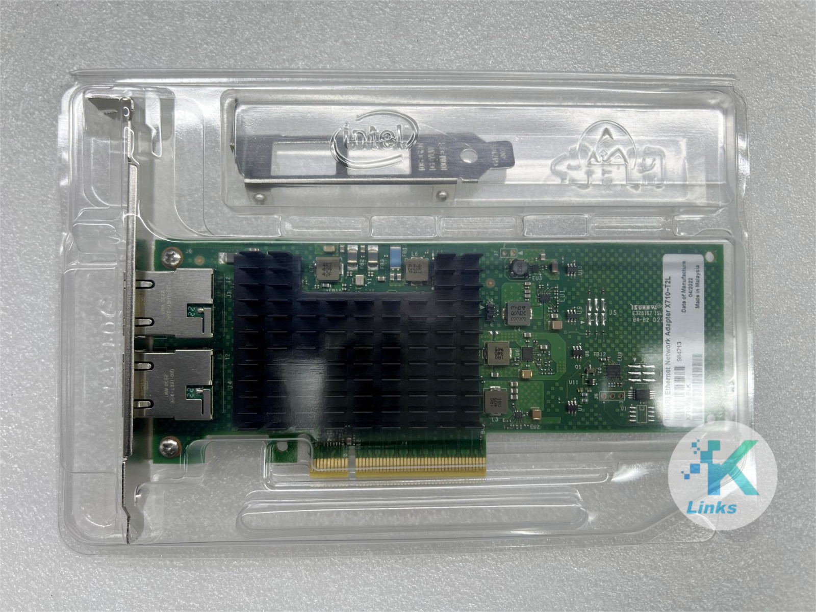 Intel X710-T2L Dual Port RJ-45 10Gbase-T PCIe3.0x8 Network Card Nic X710T2LBLK