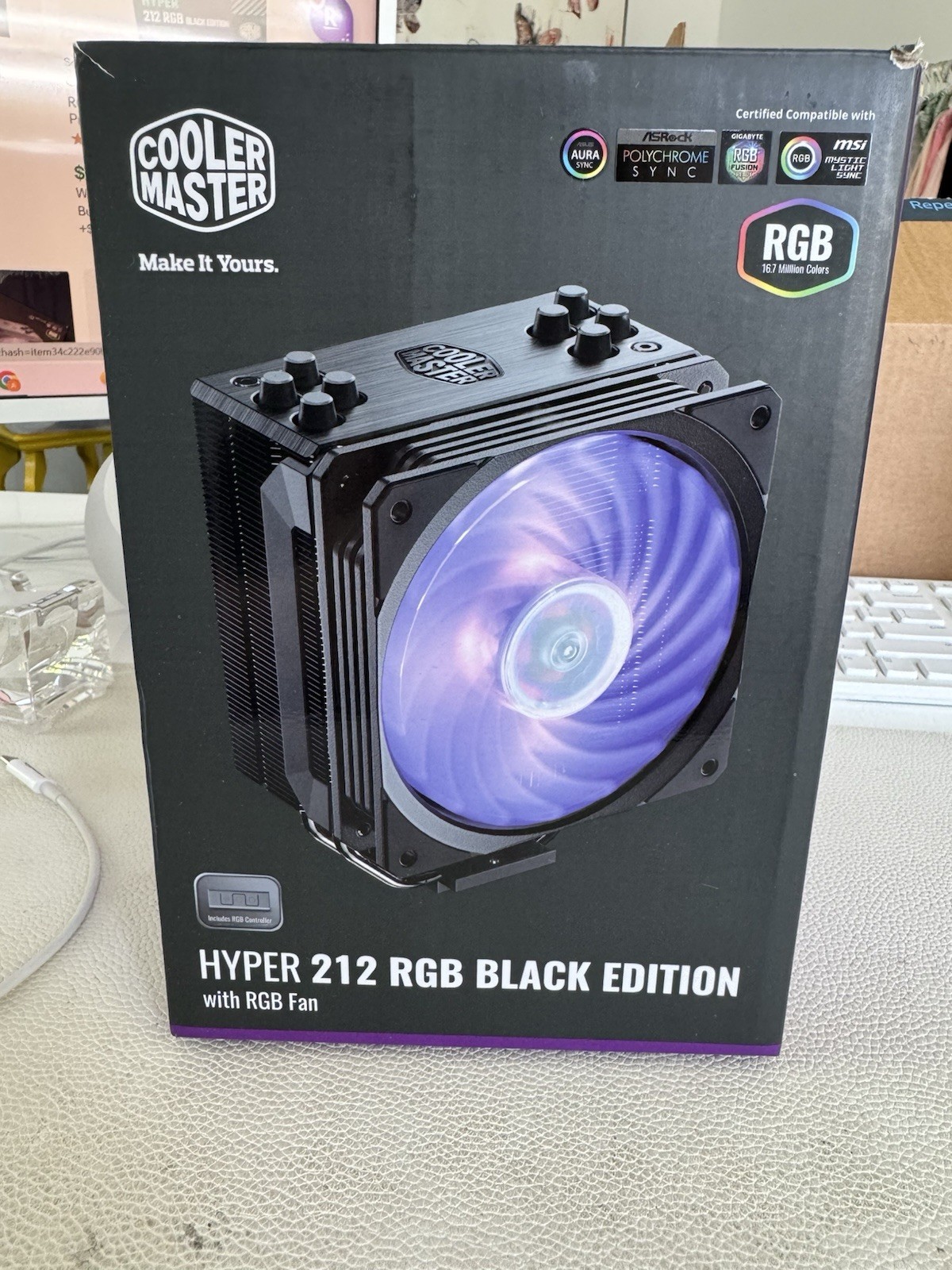 Cooler Master Hyper 212 RGB Black Edition CPU Fan