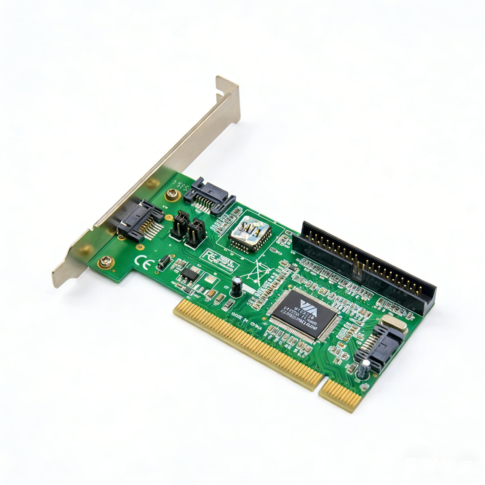 PCI 3 Port SATA +1 IDE Serial HDD ATA Card Adapter US Stock