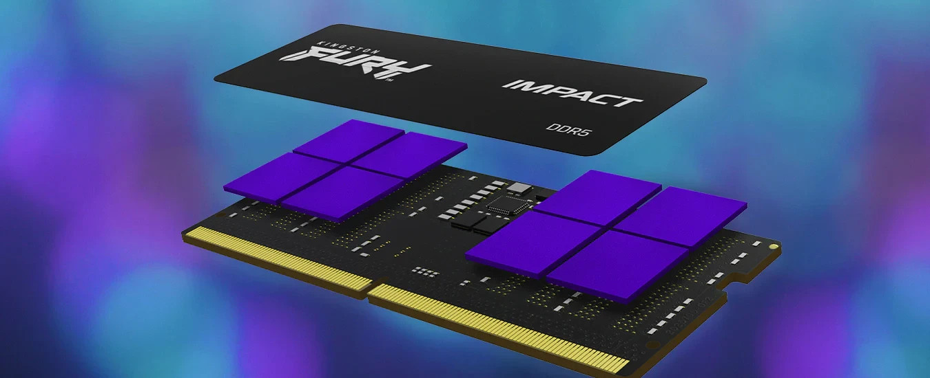 Kingston FURY Impact DDR5 SO-DIMM 32GB 2x16GB 6400MT/s CL38 Laptop Memory XMP
