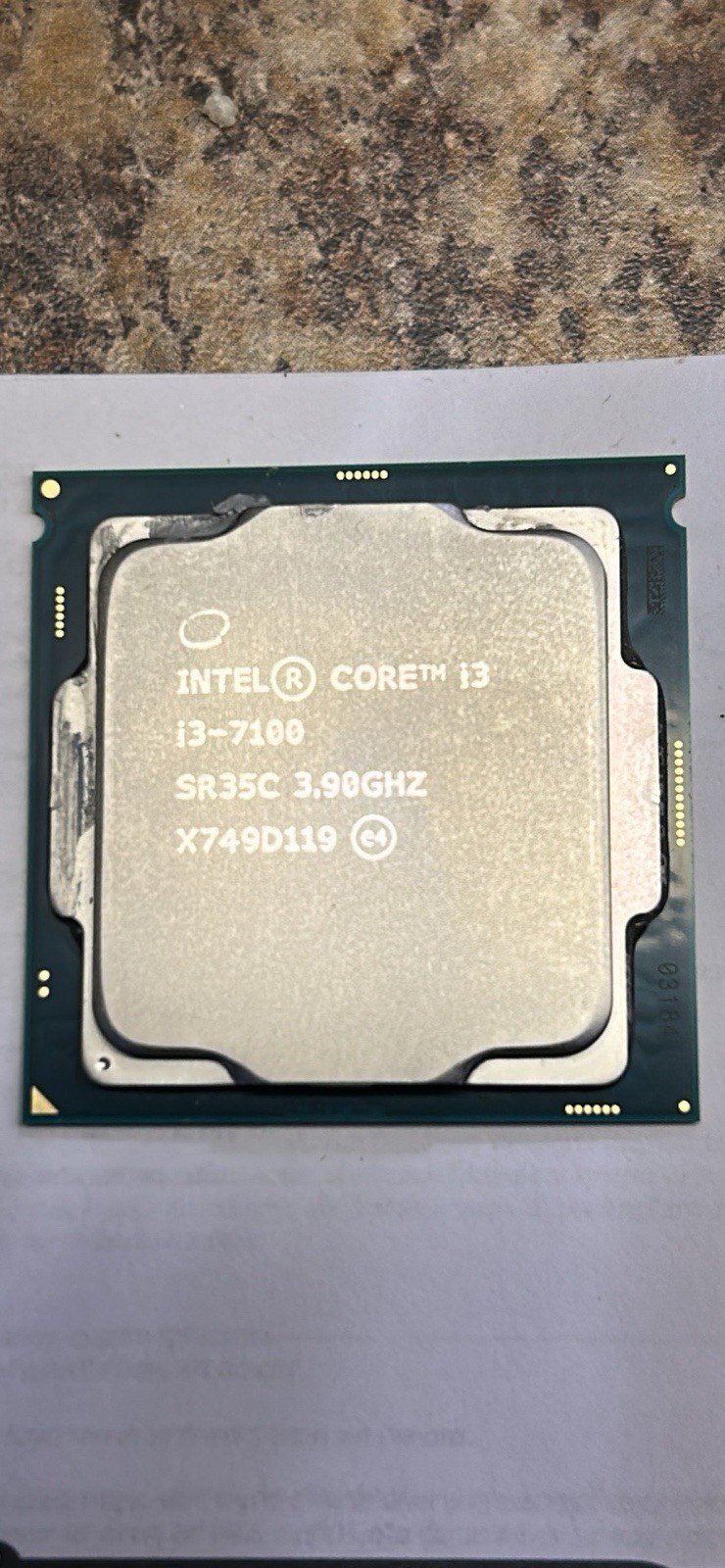 Intel Core i3-7100 3.90 GHz SR35C Processor 7th Gen CPU Core i3 7th Generation