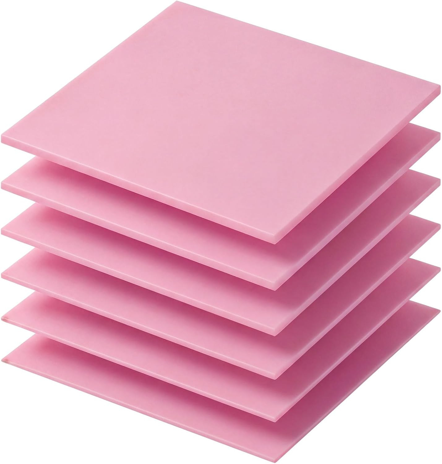 Frienda 6 Pcs Thermal Pad 100 X 100 Mm, 0.5, 1, 1.5, 2, 2.5, 3 Mm Heat Resistant