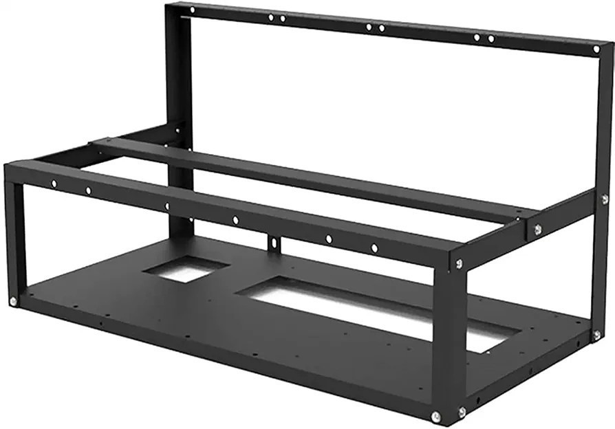 Mining Rig Frame – 6/8 GPU Steel Open Air Miner Mining Computer Frame