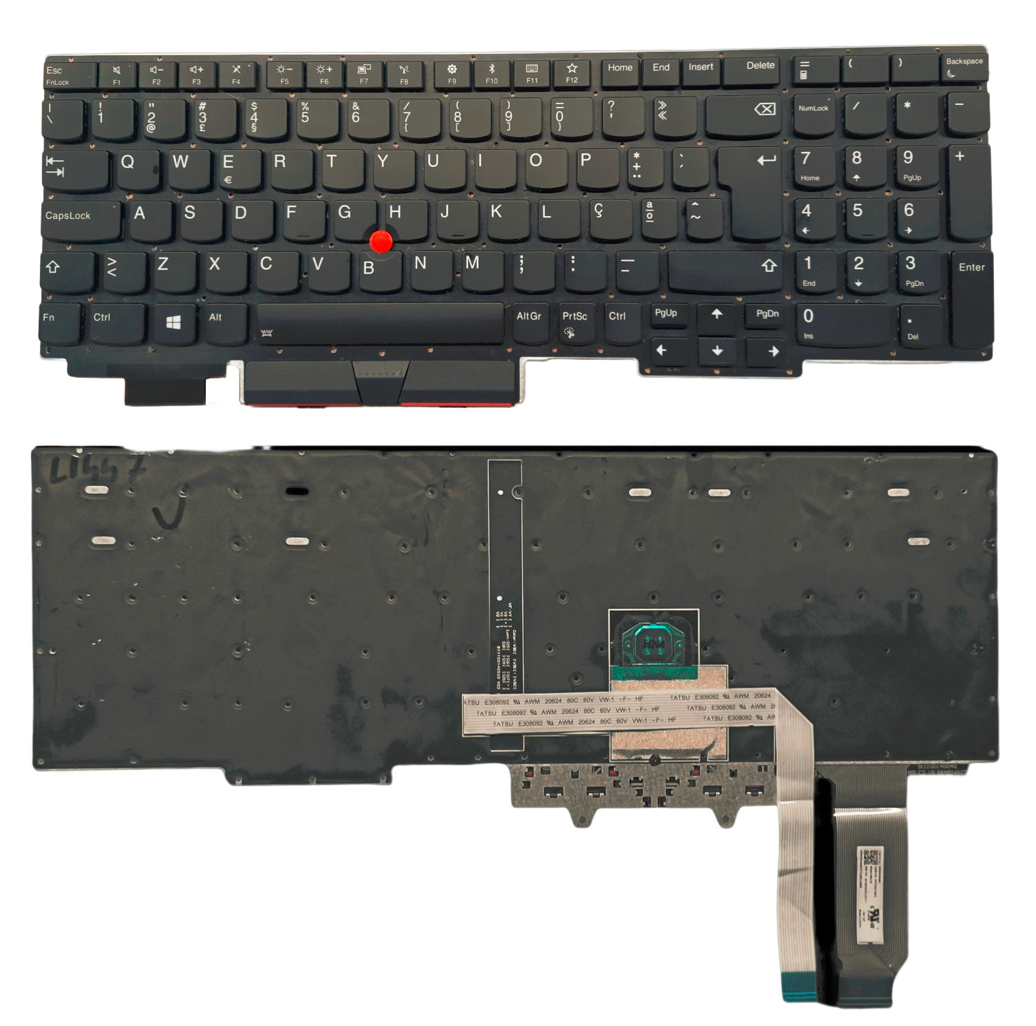 PORTUGAL LAYOUT KEYBOARD FOR LENOVO THINKPAD E15 GEN 1 2 QWERTY